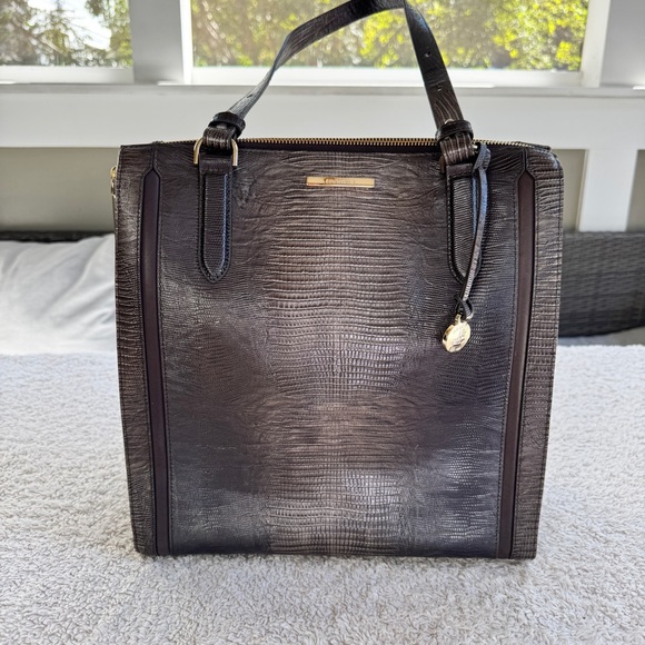 Brahmin Large Caroline Nightfall Leather Bag New with Tags - Picture 2 of 8